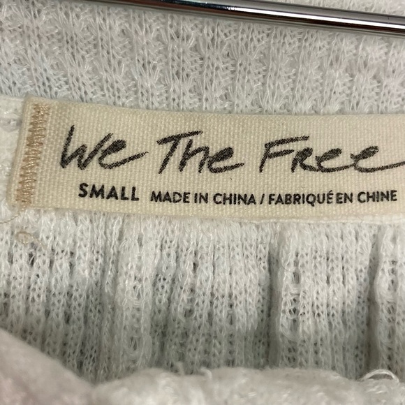 Free People Must Have Thermal Henley Top Women’s Size S Long Sleeve Oversized - Picture 6 of 8